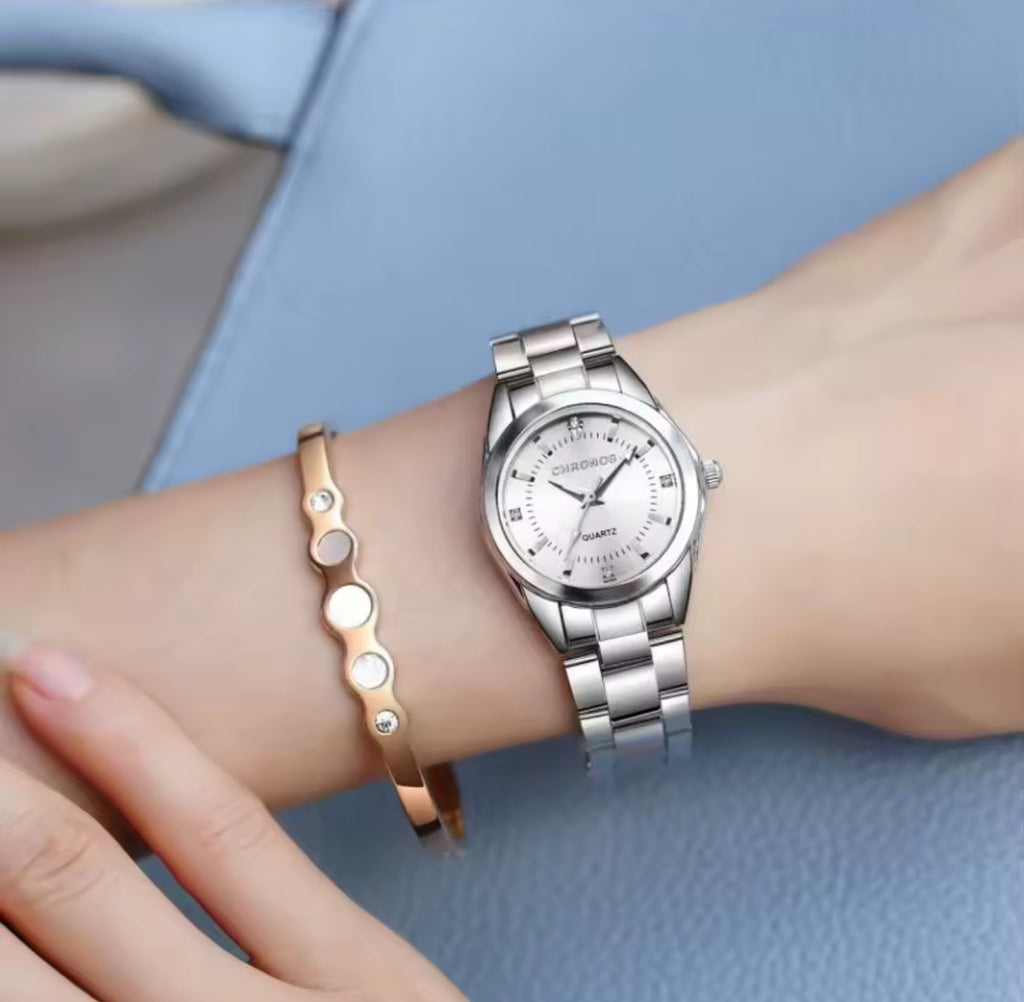 Reloj metálico mujer