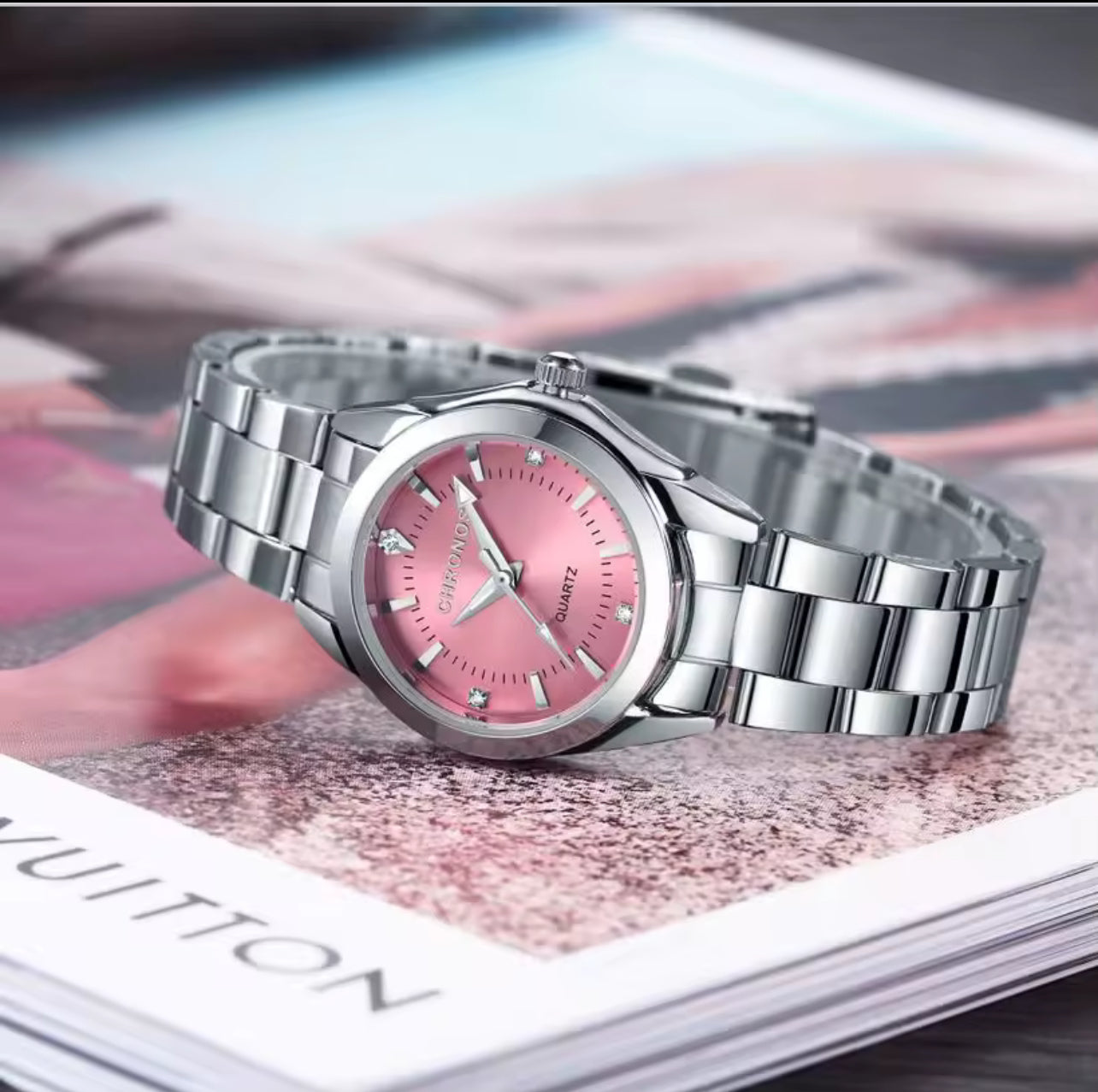 Reloj metálico mujer