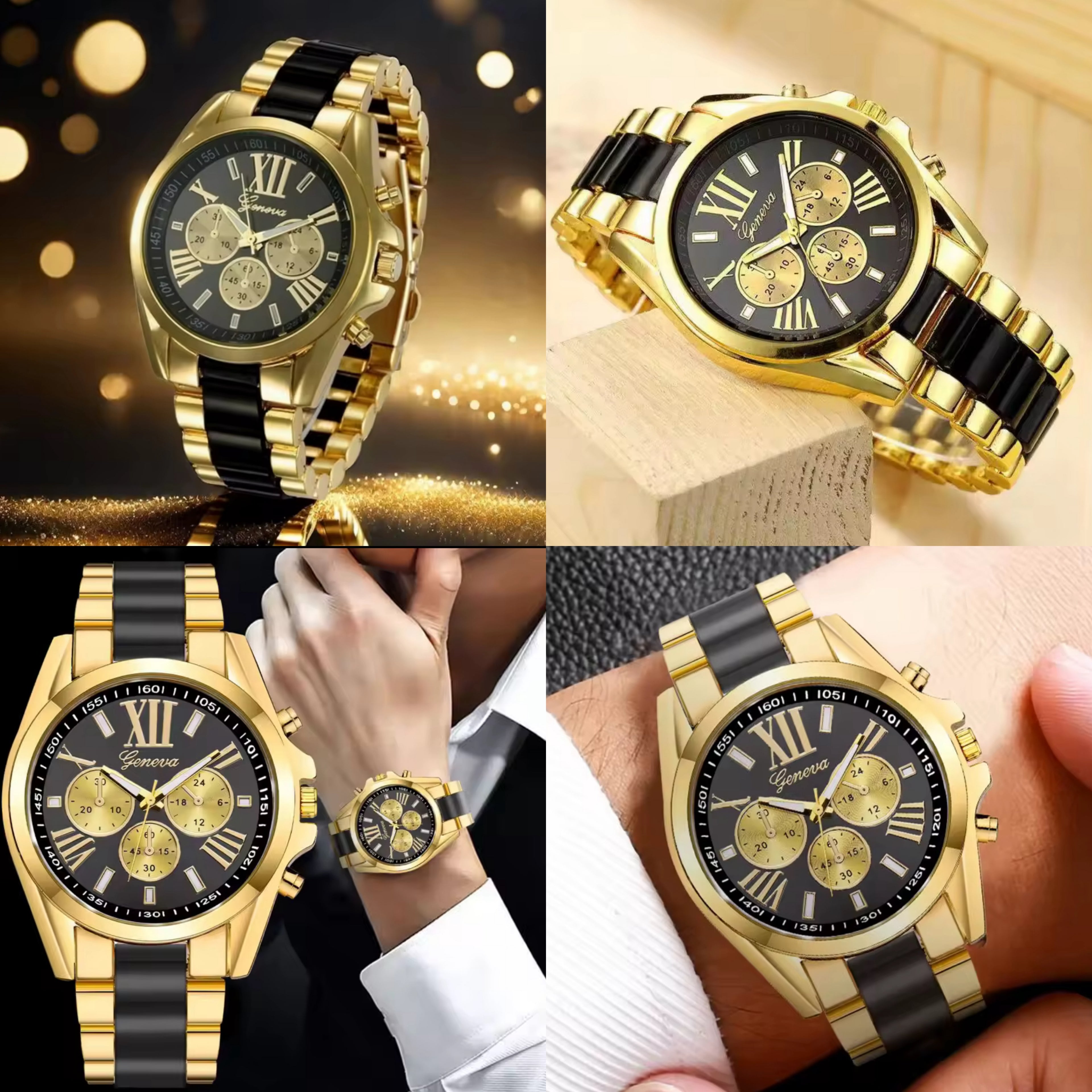 Reloj metálico Geneva