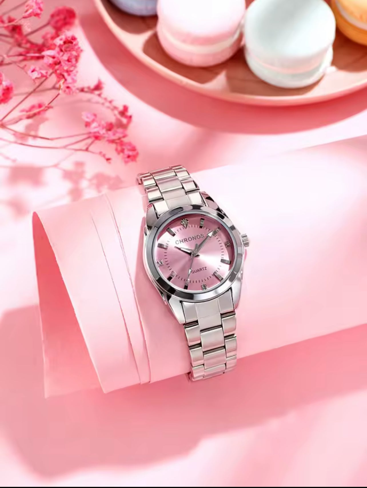 Reloj metálico mujer