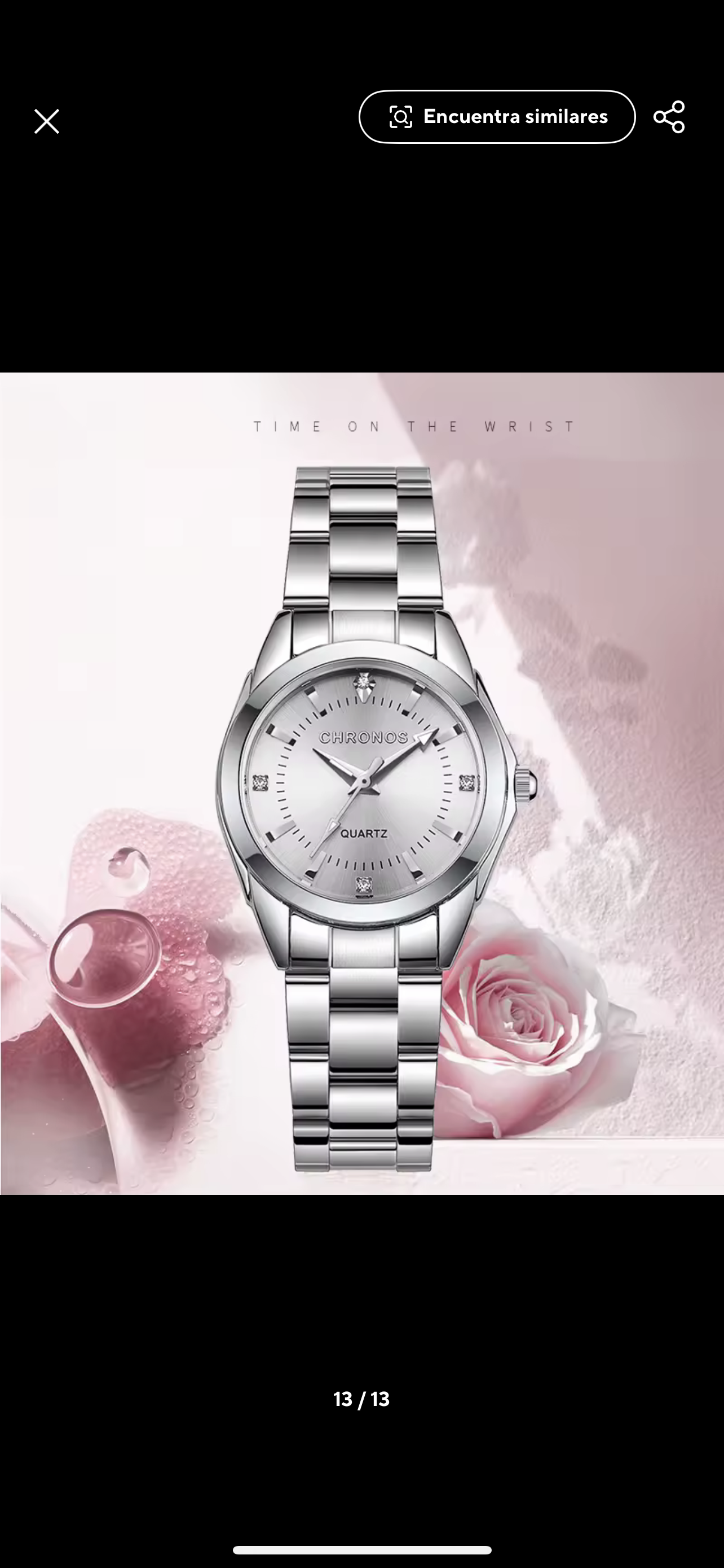 Reloj metálico mujer