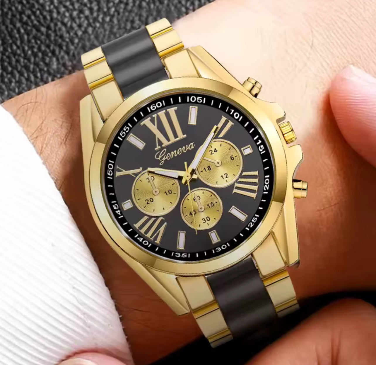 Reloj metálico Geneva