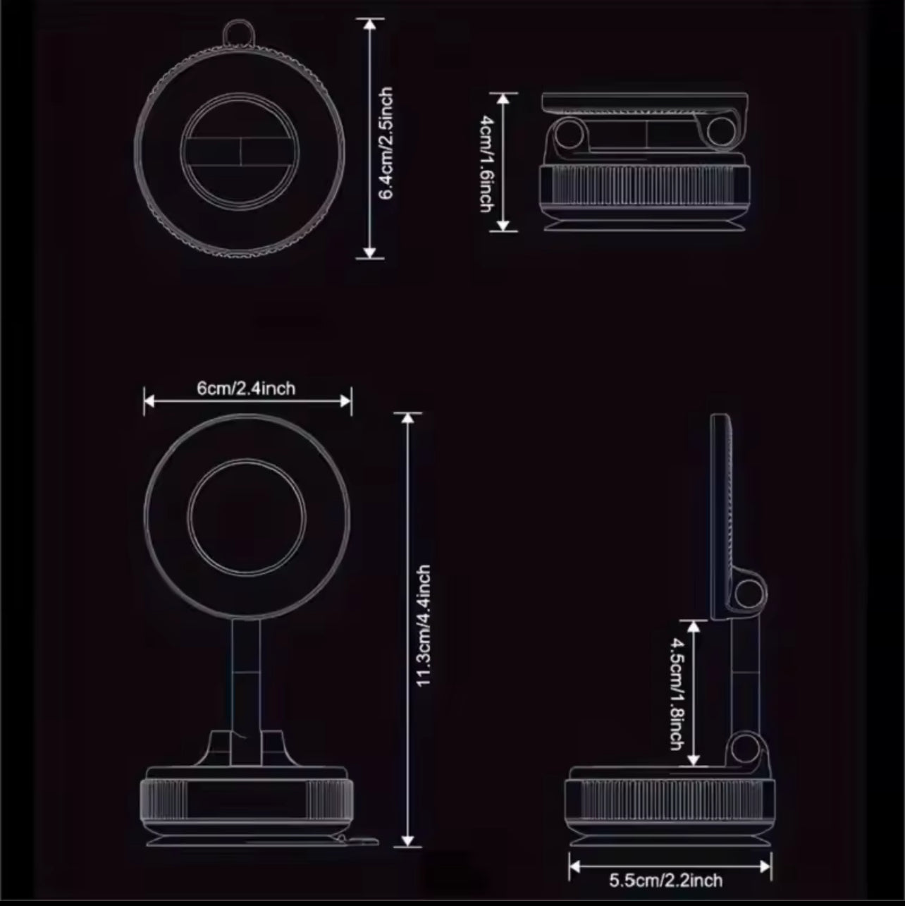 Soporte magnético para celular
