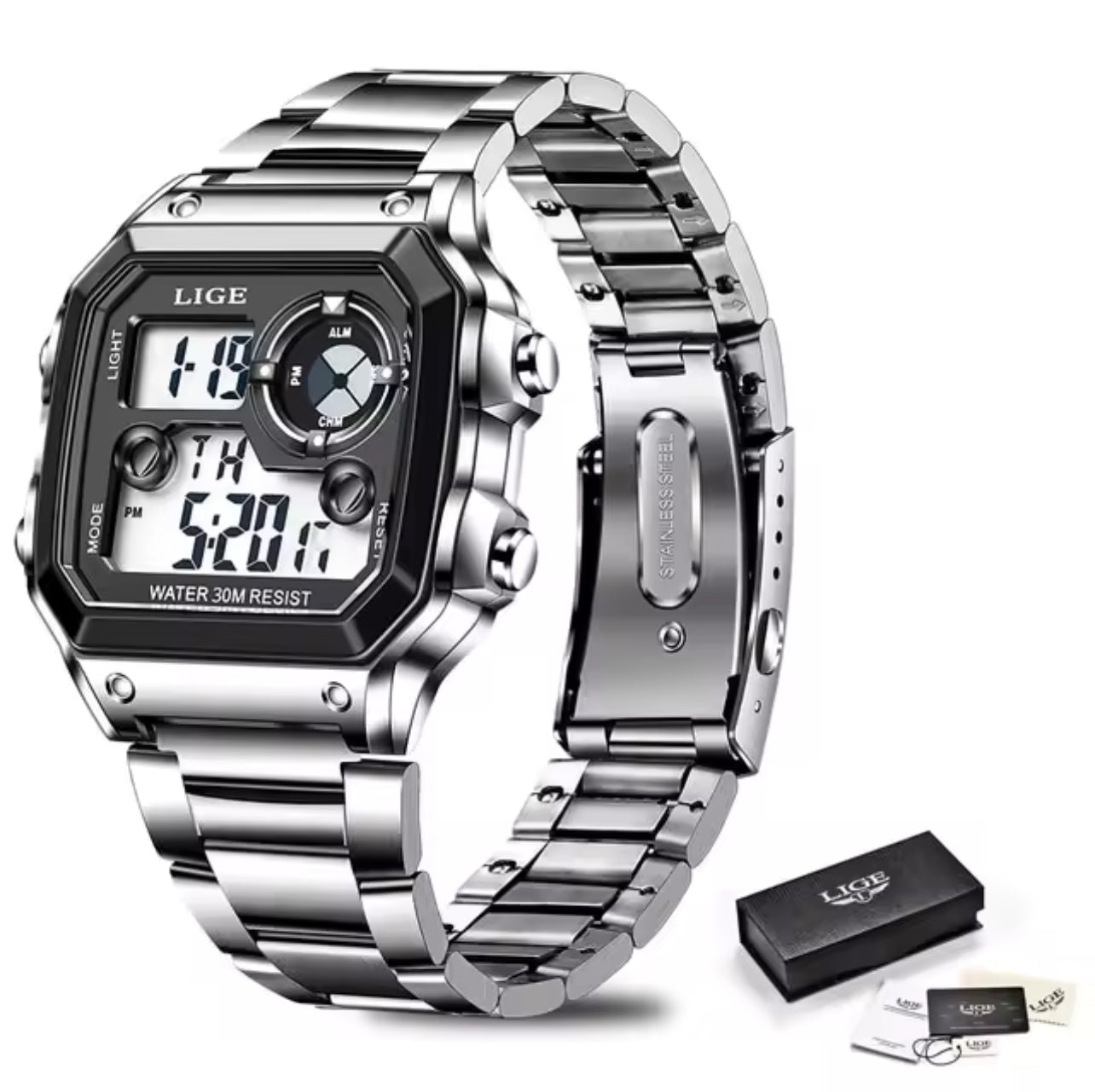 Reloj metálico lige