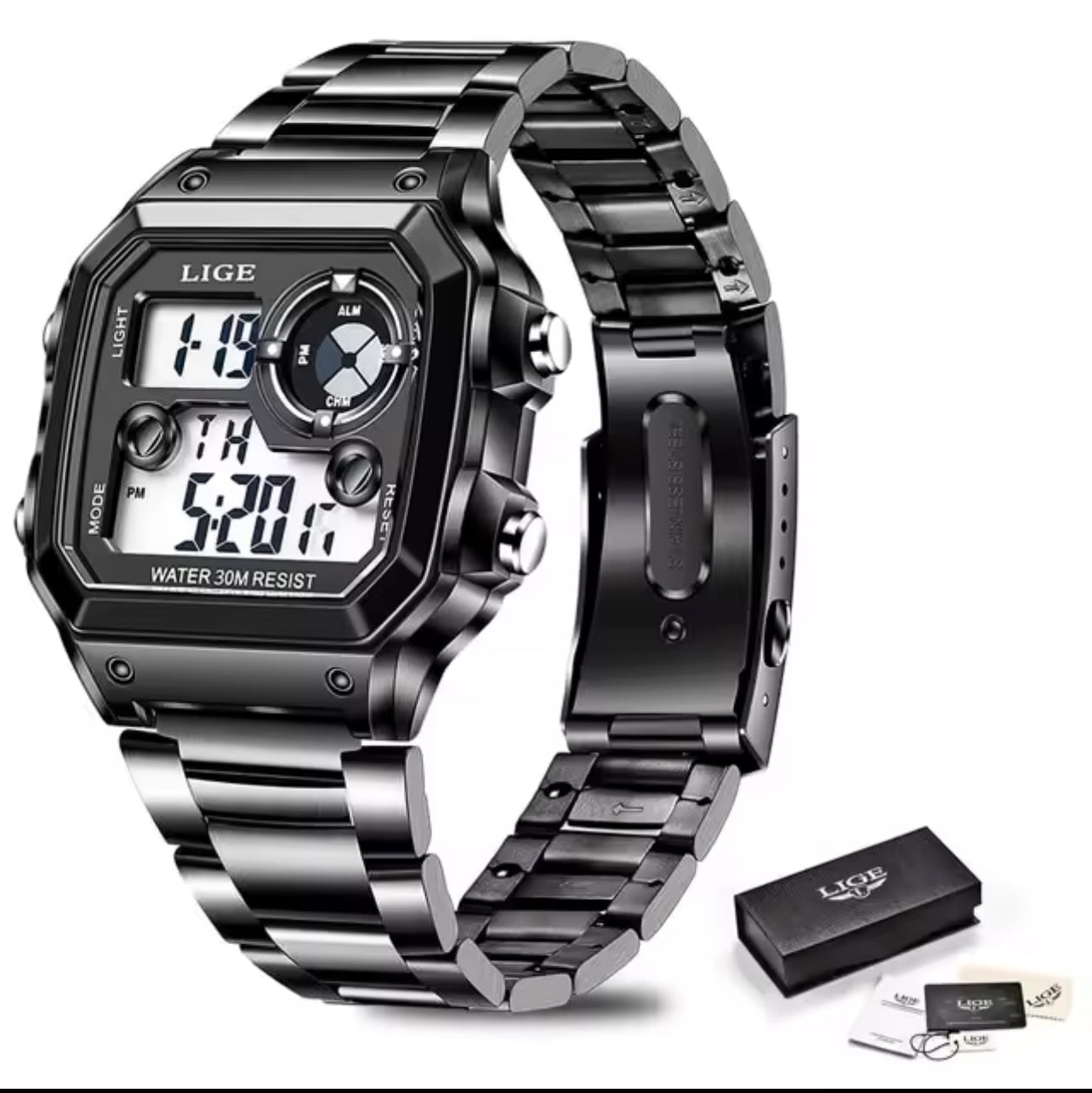 Reloj metálico lige